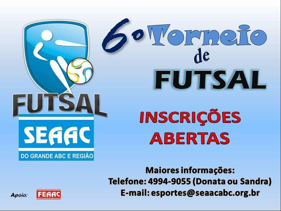 Inscrições abertas para o VI Torneio de Futsal EAA do Grande ABC